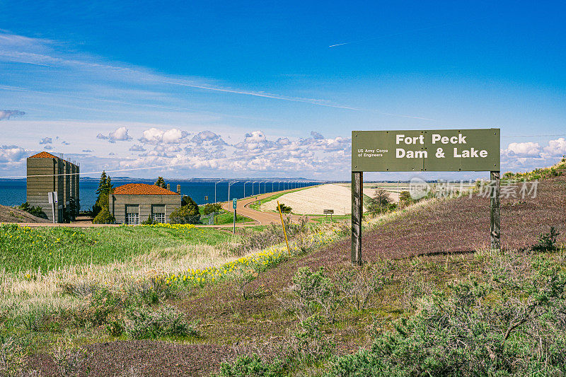 Fort Peck Dam，蒙大拿，美国。